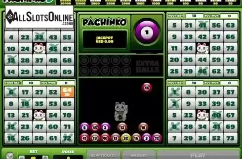 Game workflow screen. Pachinko 5 from Salsa Technology