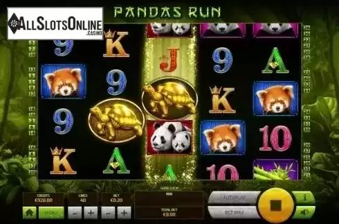 Scatter screen. Panda's Run from Tom Horn Gaming