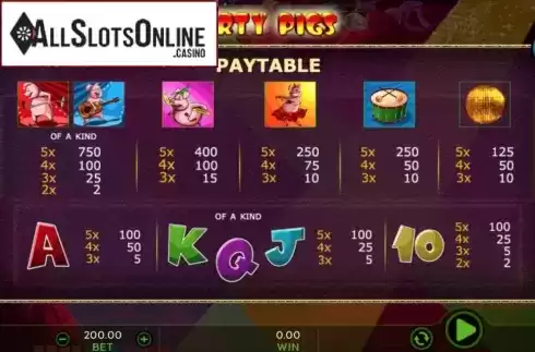 Party Pigs Payline. Party Pigs from 888 Gaming