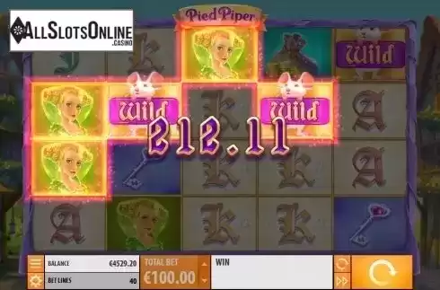 Wild Win screen 3. Pied Piper from Quickspin