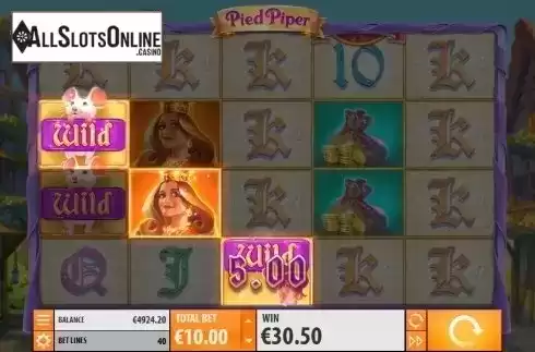 Wild Win screen 1. Pied Piper from Quickspin