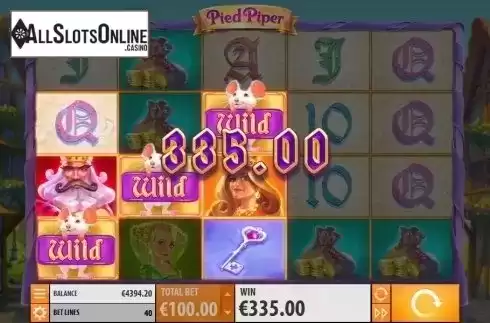 Wild Win screen 2. Pied Piper from Quickspin