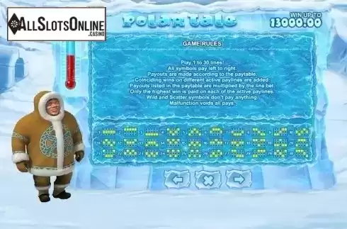 Paytable 2. Polar Tale from GamesOS