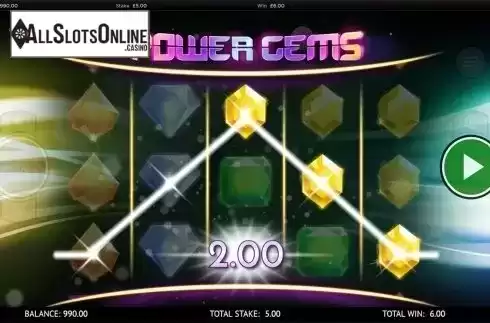Win screen. Power Gems from CORE Gaming