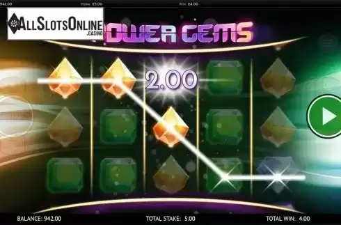Win screen 2. Power Gems from CORE Gaming