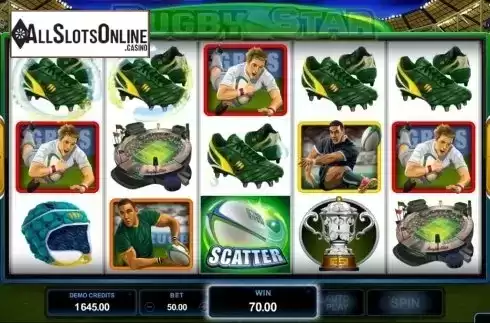 Screen8. Rugby Star from Microgaming