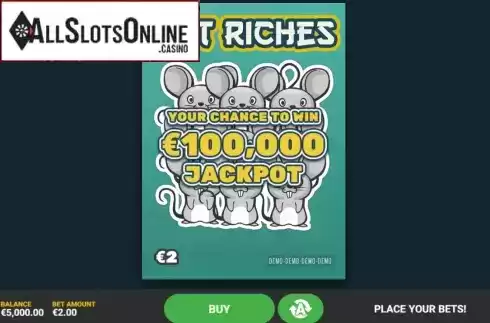 Game screen. Rat Riches from Hacksaw Gaming