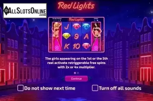Intro Game screen 1. Red Lights from Tom Horn Gaming