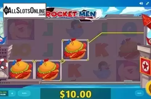 Win screen. Rocket Man (Red Tiger) from Red Tiger