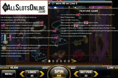 Features 1. Roaring 7s from Spin Games