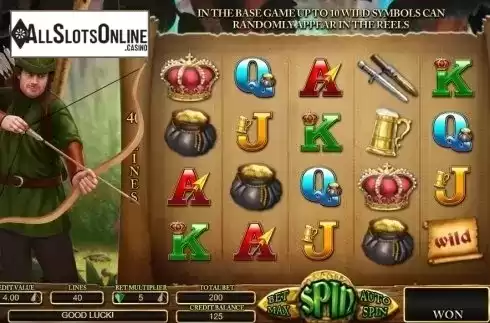 Reel screen. Robin Hood (Evoplay) from Evoplay Entertainment