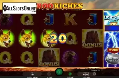 Win Screen 3. Roo Riches from iSoftBet