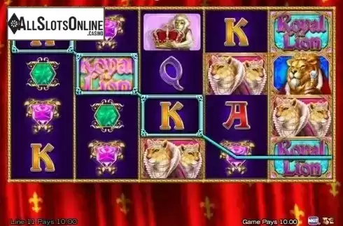 Win Screen2. Royal Lion from High 5 Games