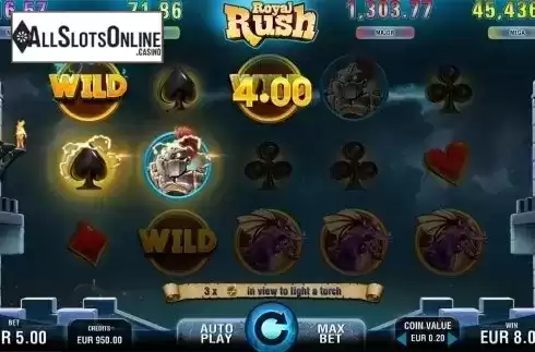 Win screen. Royal Rush from Electric Elephant