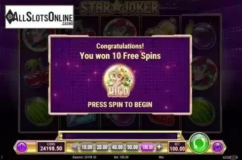 Free Spins Triggered. Star Joker from Play'n Go