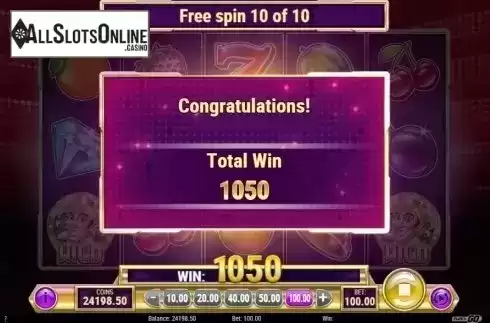 Free Spins Win. Star Joker from Play'n Go
