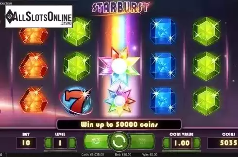 Respin screen. Starburst from NetEnt