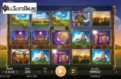 Reel screen. Stonehenge from KA Gaming