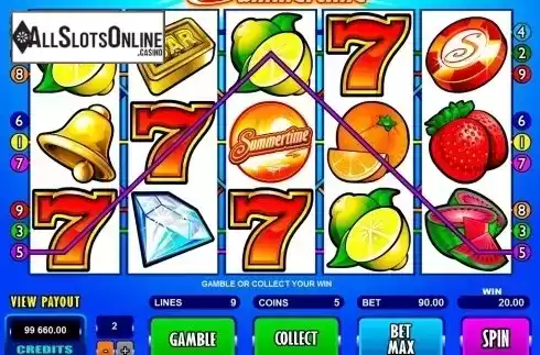 Screen4. Summertime from Microgaming