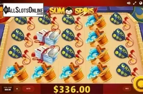 Win Screen 4. Sumo Spins from Red Tiger
