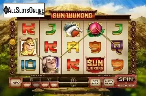 Wild Win screen. Sun Wukong from Playtech