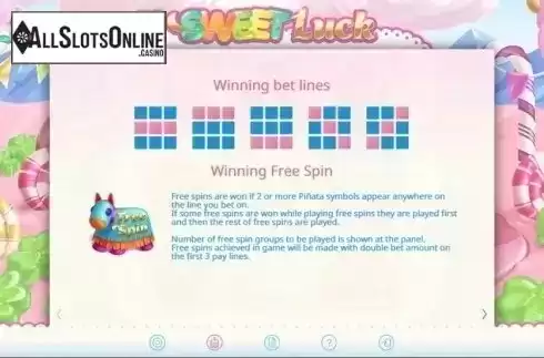 Lines & Free Spins. Sweet Luck from Amazing Gaming