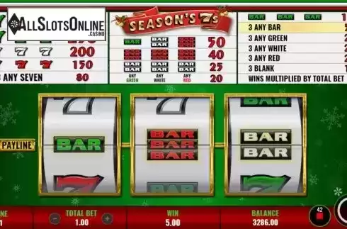 Win Screen 1. Season's 7s from IGT