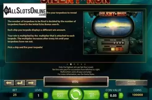 Screen7. Silent Run from NetEnt