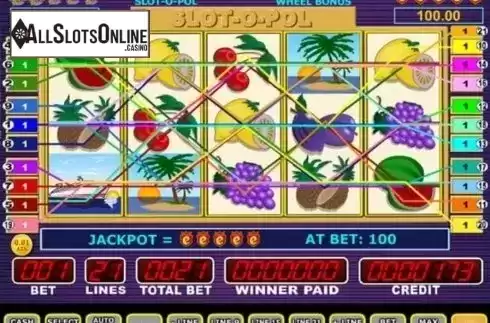 Paylines. Slot-o-pol from Novomatic