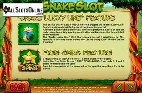 Screen5. Snake Slot from Leander Games