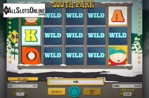 Screen3. South Park from NetEnt