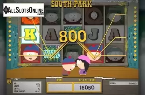 Screen4. South Park from NetEnt