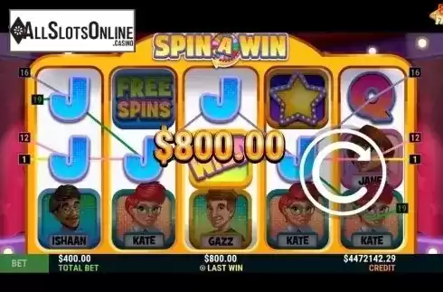 Win Screen. Spin A Win (Slot Factory) from Slot Factory