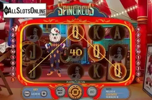 Win Screen 4. Spincircus from Spinmatic