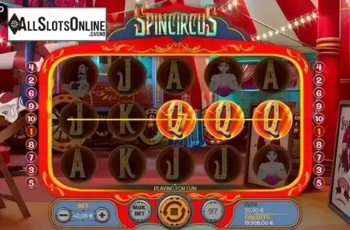 Win Screen 1. Spincircus from Spinmatic