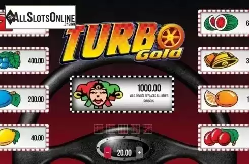 Paytable. Turbo Gold from SYNOT