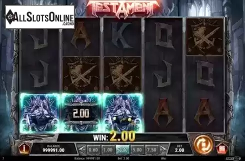 Win Screen 1. Testament from Play'n Go