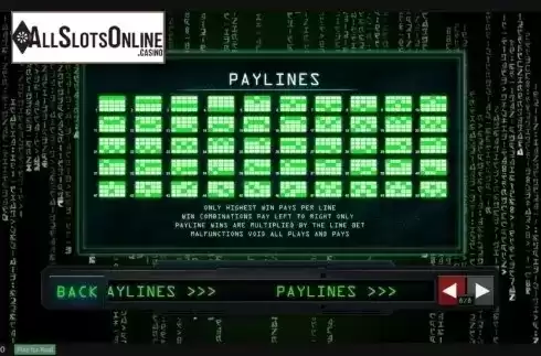 Winlines. The Matrix from Playtech