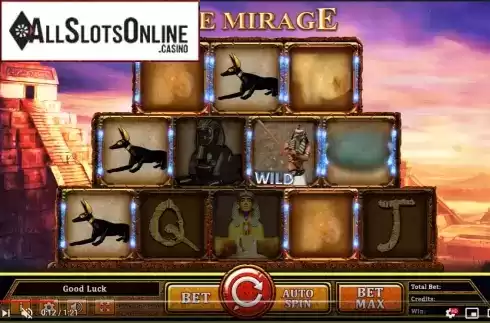 Win Screen 1. The Mirage from Probability Gaming