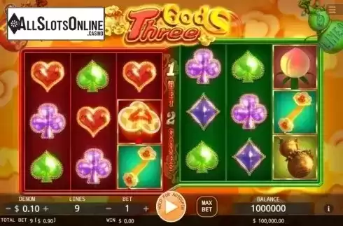 Reel Screen. Three Gods from KA Gaming