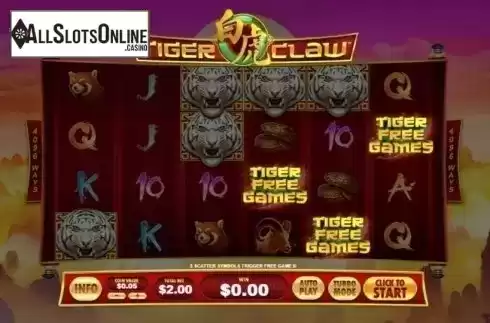 Free Spins. Tiger Claw (Playtech) from Playtech