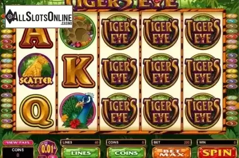 Screen5. Tiger's Eye from Microgaming
