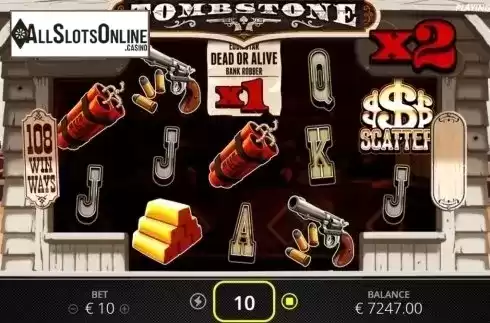 Free Spins 2. Tombstone from Nolimit City