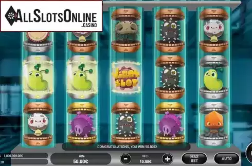Win screen. Viral Slot from R. Franco