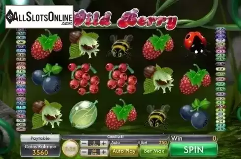 Game Workflow screen. Wild Berry from Genii