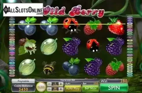 Win Screen 3. Wild Berry from Genii