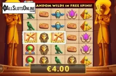 Wild Win screen. Wild Egypt from Cayetano Gaming