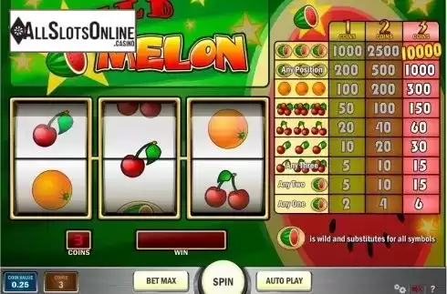 Screen2. Wild Melon from Play'n Go