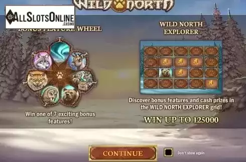 Game features. Wild North from Play'n Go