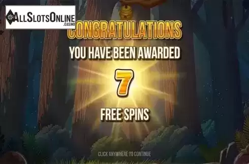 Free spins intro screen. Wild Swarm from Push Gaming